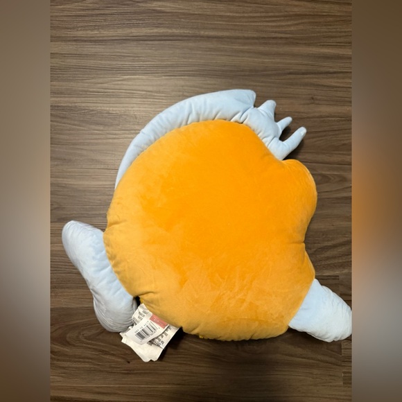 Pillowfort Disney Yellow and Light Blue Flounder Accent Decorative Pillow OS-NWT - Picture 3 of 5